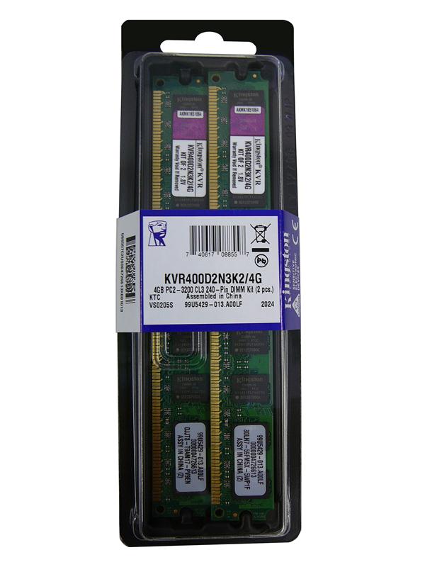 KVR400D2N3K2/4G Kingston 4GB DDR2 PC3200 Memory