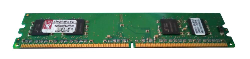 KVR533D2N4K2/512 Kingston 512MB Kit (2 X 256MB) PC2-4200 DDR2-533MHz non-ECC Unbuffered CL4 240-Pin DIMM Memory