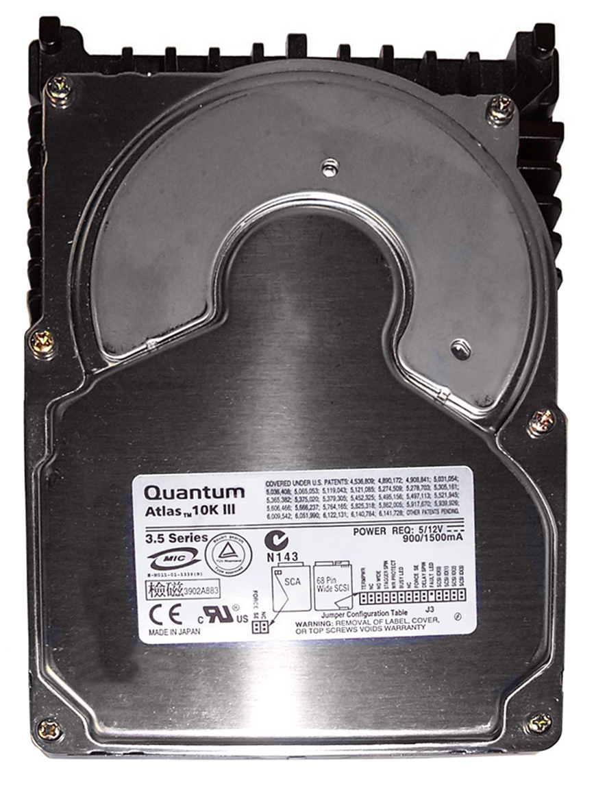 KW18L492 Quantum Atlas 10K III 18.4GB 10000RPM Ultra-160 SCSI 68-Pin 8MB Cache 3.5-inch Internal Hard Drive