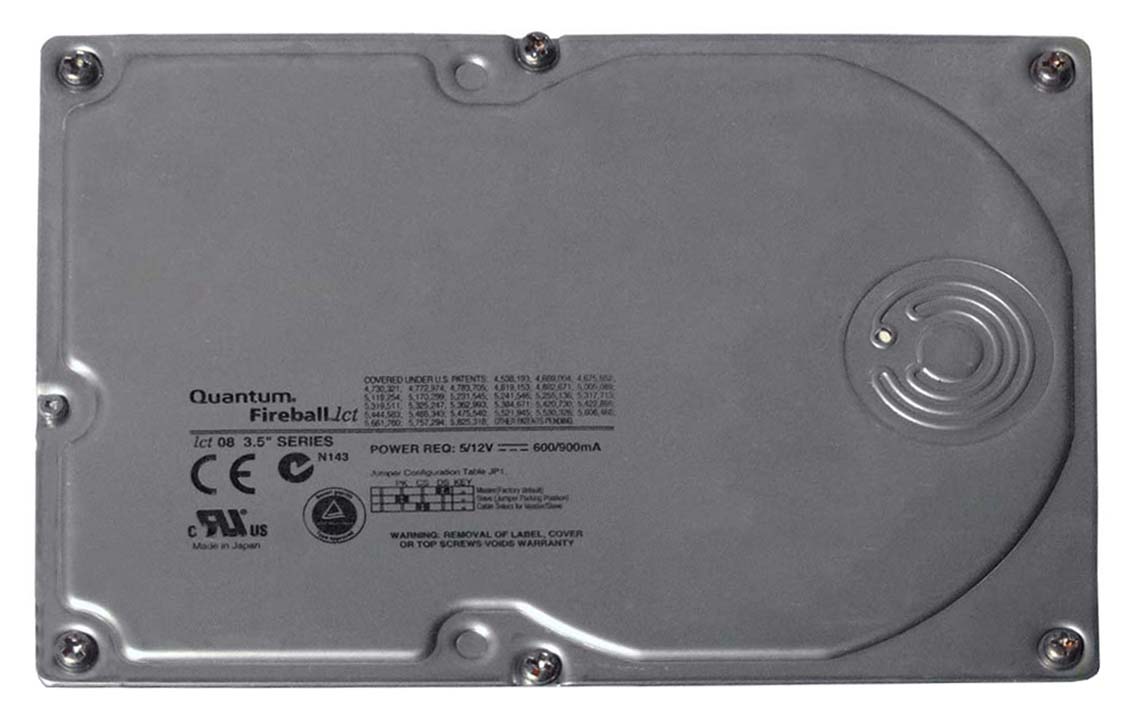 LA04A011II Quantum Fireball LCT08 4.3GB 5400RPM ATA-66 512KB Cache 3.5-inch Internal Hard Drive