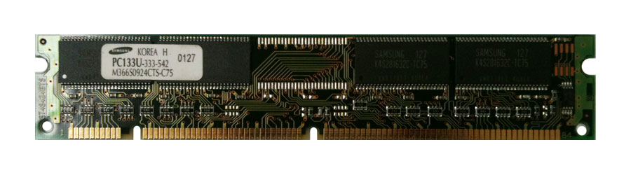 3D-8X16133X64C309-64 64MB PC133 133MHz non-ECC Unbuffered CL3 168-Pin DIMM 8x16 3D P/N