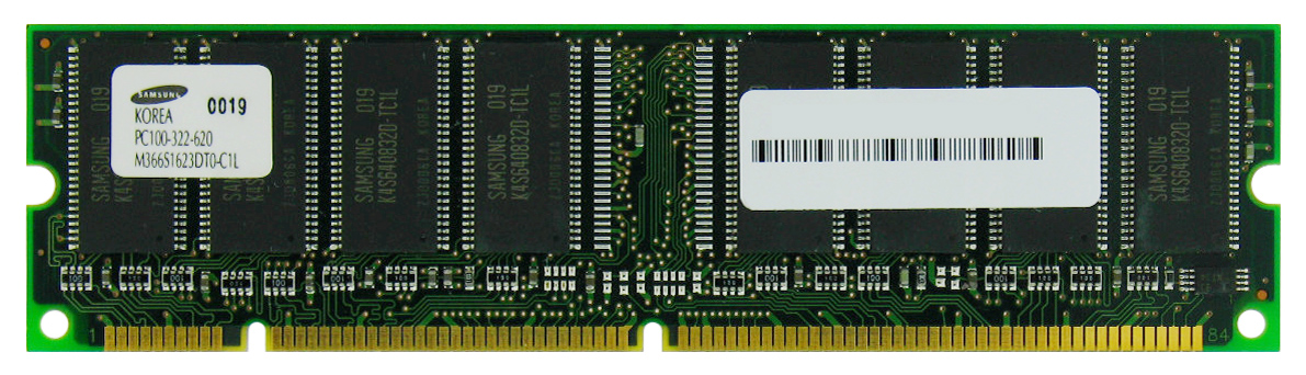M366S1623DT0-C1L Samsung 128MB PC100 100MHz non-ECC Unbuffered 168-Pin DIMM Memory Module