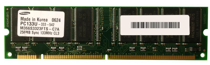 M4L-PC133X64C3-256 M4L Certified 256MB 133MHz PC133 Non-ECC CL3 168-Pin x8 DIMM