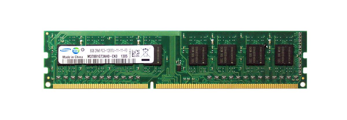 M378B1G73AH0-CK0 Samsung 8GB PC3-12800 DDR3-1600MHz non-ECC Unbuffered CL11 240-Pin DIMM Dual Rank Memory Module