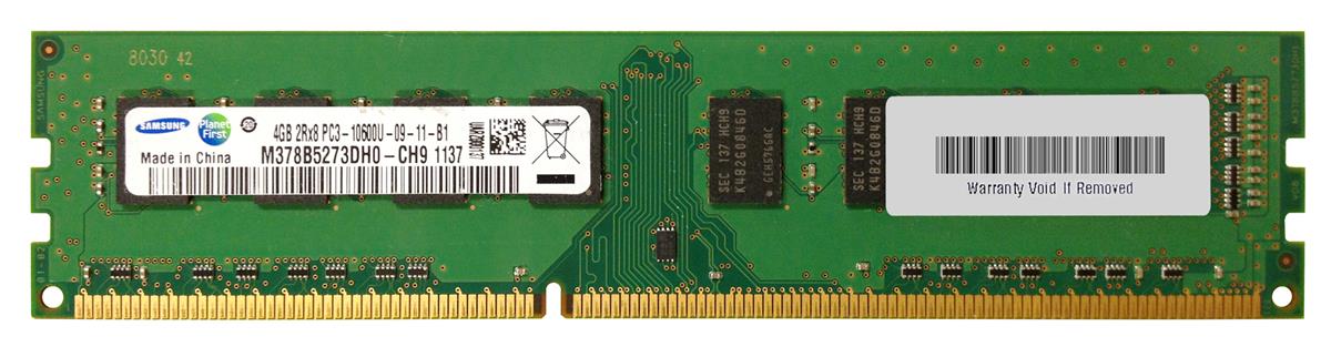 M378B5273DH0-CH9 Samsung 4GB PC3-10600 DDR3-1333MHz non-ECC Unbuffered CL9 240-Pin DIMM Dual Rank Memory Module