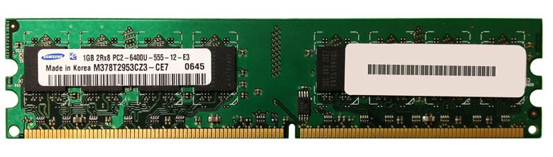 3D-11D237N64265-1G 1GB Module DDR2 PC2-6400 CL=5 Unbuffered NON-ECC DDR2-800 1.8V 128Meg x 64 for MSI K9N6SGM-V Motherboard n/a