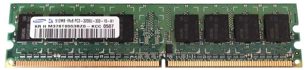 M378T6553BZ0-KCC Samsung 512MB PC2-3200 DDR2-400MHz non-ECC Unbuffered CL3 240-Pin DIMM Memory Module