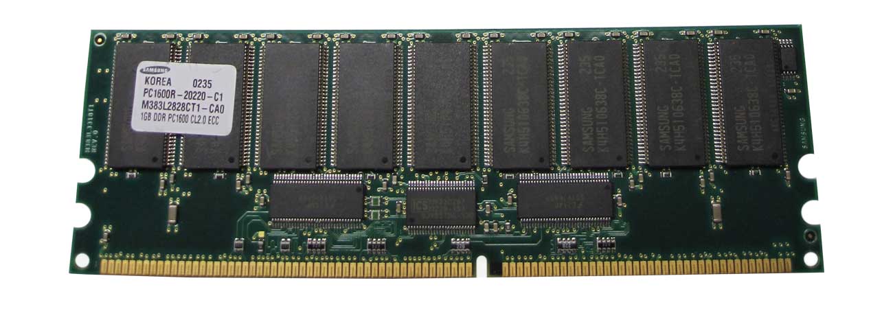 3DDLA0066311 3D Memory 1GB PC1600 DDR-200MHz ECC CL2 184-Pin DIMM Memory Module for PowerEdge 6600 System P/N (compatible with A0066311, 33L3285, 33L3286, 09T695, 175919-B21)