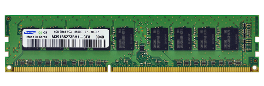 3D-13D343N720816-4G 4GB Module DDR3 PC3-8500 CL=7 ECC Unbuffered DDR3-1066 1.5V 512Meg x 72 for Tyan S7018 Motherboard n/a
