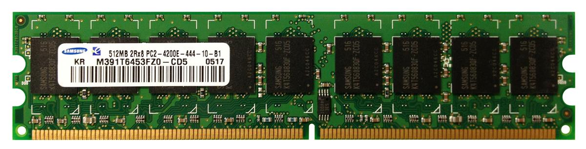 M391T6453FZ0-CD5 Samsung 512MB PC2-4200 DDR2-533MHz ECC Unbuffered CL4 240-Pin DIMM Dual Rank Memory Module