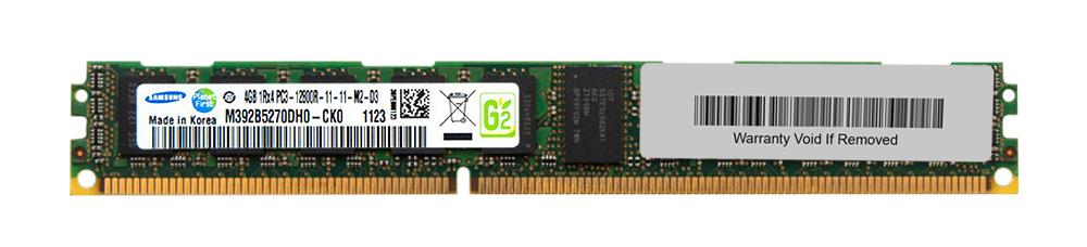 M392B5270DH0-CK0 Samsung 4GB PC3-12800 DDR3-1600MHz ECC Registered CL11 240-Pin DIMM Very Low Profile (VLP) Single Rank Memory Module