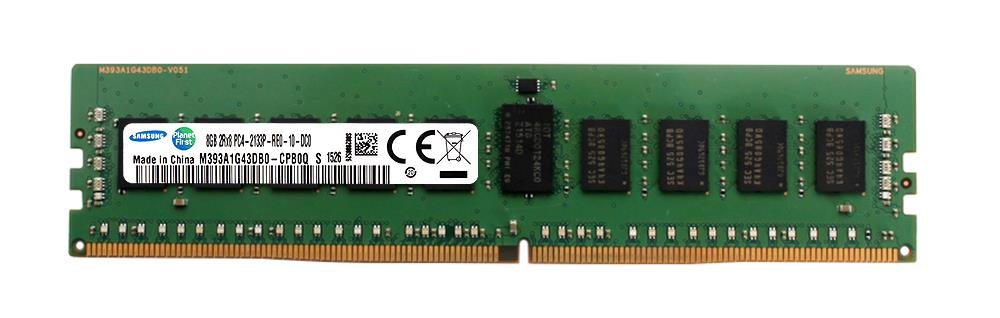 M393A1G43DB0-CPB0Q Samsung 8GB PC4-17000 DDR4-2133MHz Registered ECC CL15 288-Pin DIMM 1.2V Dual Rank Memory Module