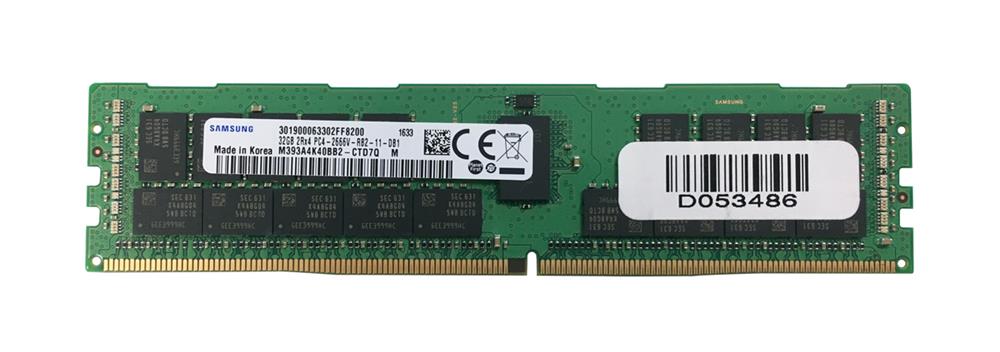 M393A4K40BB2-CTD7Q Samsung 32GB PC4-21300 DDR4-2666MHz Registered ECC CL19 288-Pin DIMM 1.2V Dual Rank Memory Module
