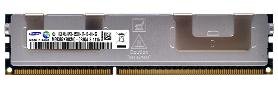 M393B2K70CM0-CF8Q4 Samsung 16GB PC3-8500 DDR3-1066MHz ECC Registered CL7 240-Pin DIMM Quad Rank Memory Module