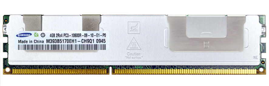 M393B5170EH1-CH9Q1 Samsung 4GB PC3-10600 DDR3-1333MHz ECC Registered CL9 240-Pin DIMM Dual Rank Memory Module