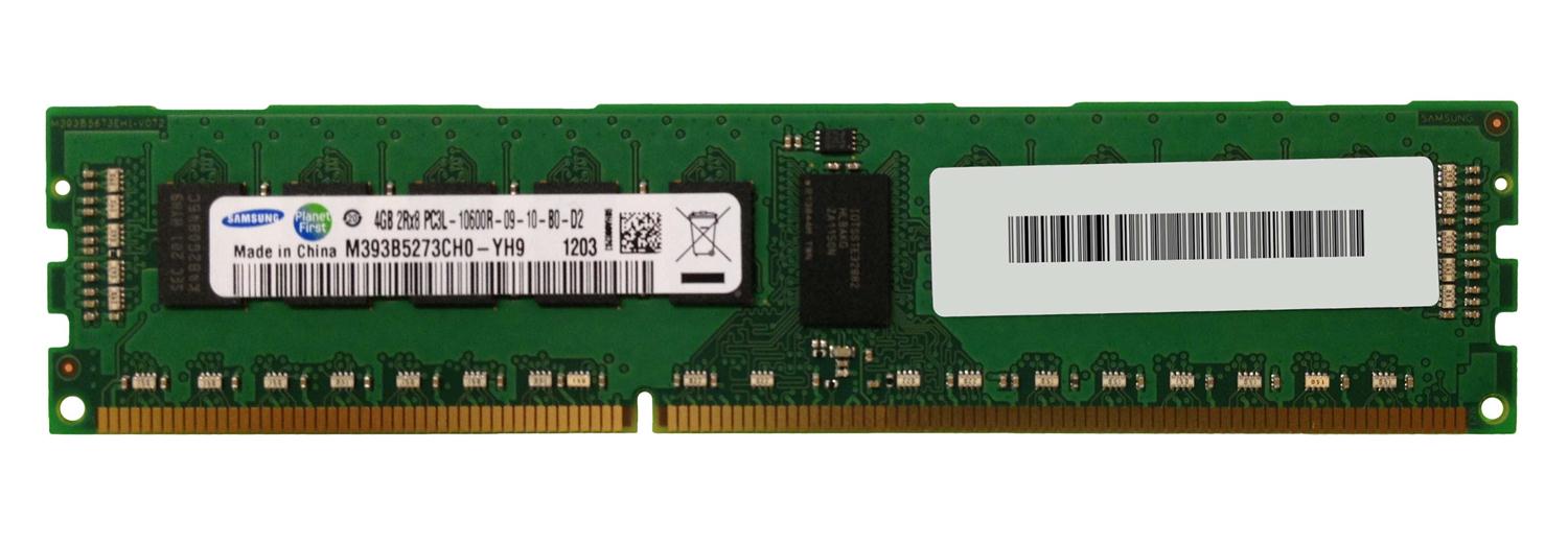 3D-13D387R26969-4G 4GB Module DDR3 PC3-10600 CL=9 Registered ECC w/Parity DDR3-1333 Dual Rank, x8 Low Voltage 1.35V 512Meg x 72 for Dell PowerEdge R720 n/a