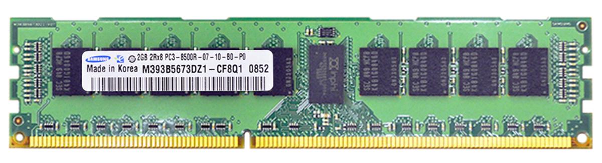 M393B5673DZ1-CF8 Samsung 2GB PC3-8500 DDR3-1066MHz ECC Registered CL7 240-Pin DIMM Dual Rank Memory Module