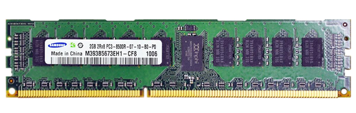 M393B5673EH1-CF8 Samsung 2GB PC3-8500 DDR3-1066MHz ECC Registered CL7 240-Pin DIMM Dual Rank Memory Module