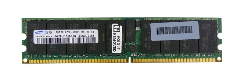 M393T1K66AZA-CE6Q0 Samsung 8GB PC2-5300 DDR2-667MHz ECC Registered CL5 240-Pin DIMM Dual Rank Memory Module