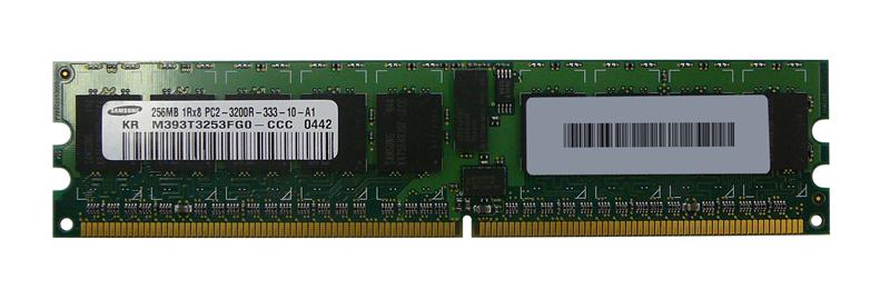 M393T3253FG0-CCC Samsung 256MB PC2-3200 DDR2-400MHz ECC Registered CL3 240-Pin DIMM Single Rank Memory Module