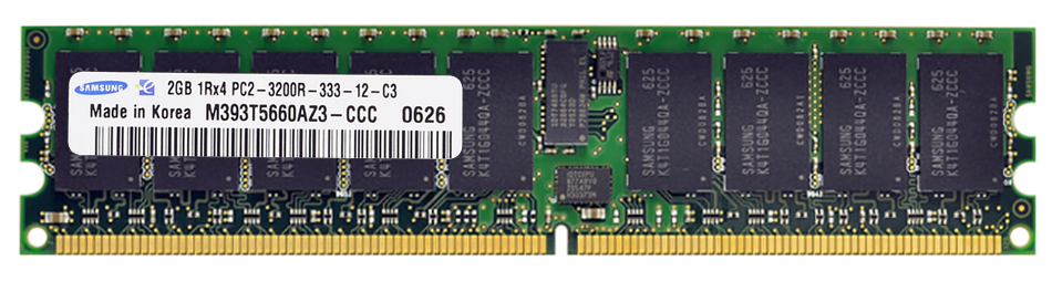 M4L-PC2400D2S4R3-2G M4L Certified 2GB 400MHz DDR2 PC2-3200 Reg ECC CL3 240-Pin Single Rank x4 DIMM
