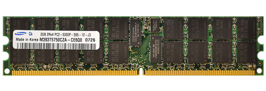 3DHPEV283AA 3D Memory 2GB PC2-5300 DDR2-667MHz ECC Registered CL5 240-Pin DIMM 1.55V Low Voltage Single Rank Memory Module for xw9400 Workstation P/N (compatible with EV283AA, KVR667D2D4P5/2G, D25672F51, 371-1920-01, 405476-051)