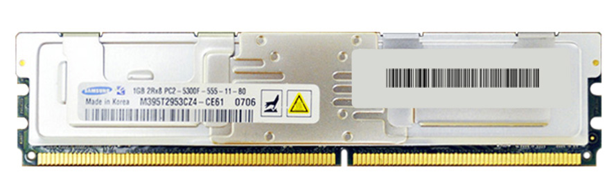 M395T2953CZ4-CE61 Samsung 1GB PC2-5300 DDR2-667MHz ECC Fully Buffered CL5 240-Pin DIMM Dual Rank Memory Module