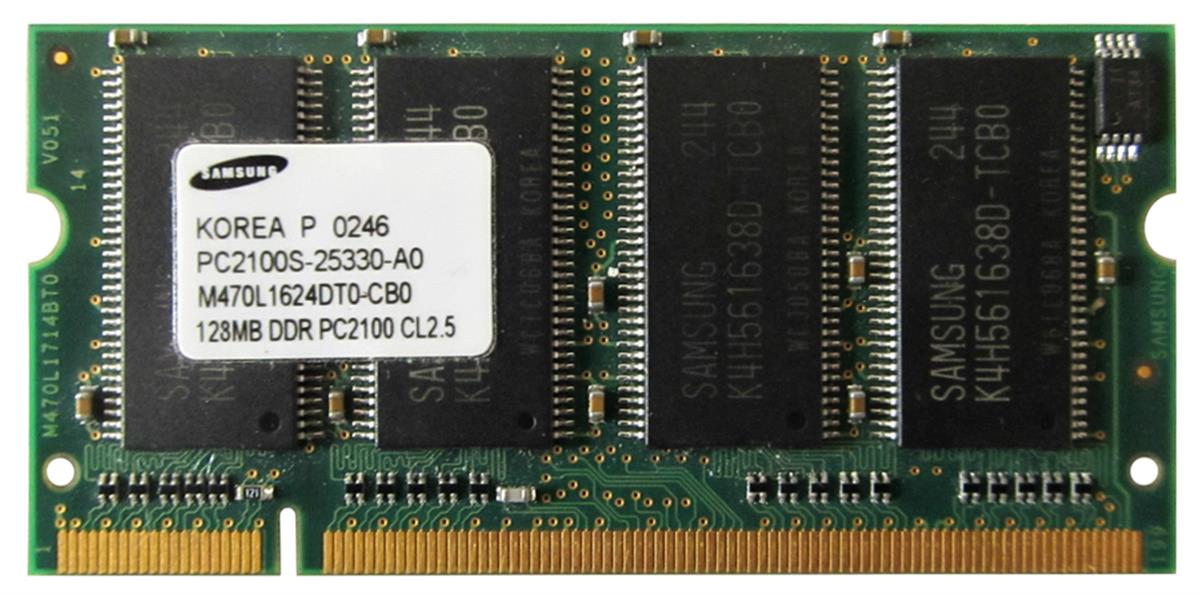 3D-817D212N64S0-128M 128MB DDR PC2100 Sodimm Module For Lenovo ThinkPad A31p Pentium 4-M 2653 n/a