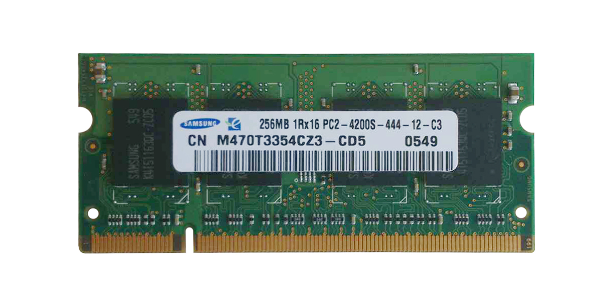 M4L-PC2533D2S4-256 M4L Certified 256MB 533MHz DDR2 PC2-4200 Non-ECC CL4 200-Pin Dual Rank x16 SoDimm