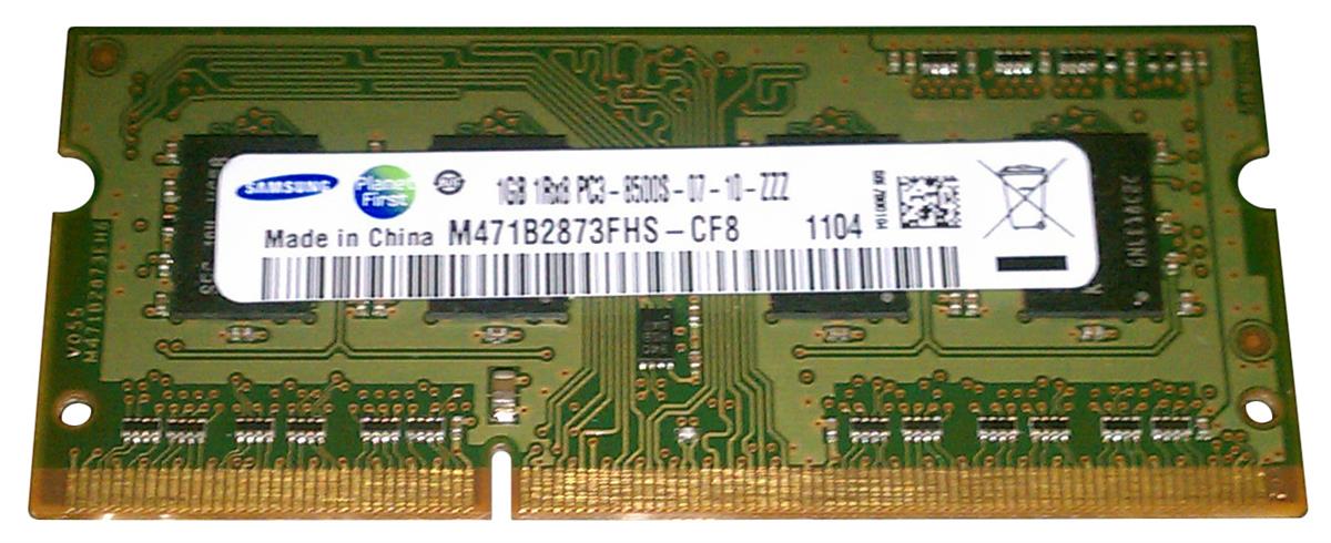M4L-PC31066ND3D167S-1G M4L Certified 1GB 1066MHz DDR3 PC3-8500 Non-ECC CL7 204-Pin Dual Rank x16 SoDimm