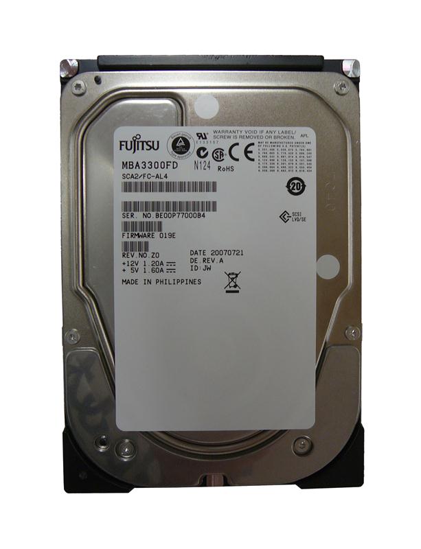 MBA3300FD-06 Fujitsu Enterprise 300GB 15000RPM Fibre Channel 4Gbps 16MB Cache 3.5-inch Internal Hard Drive