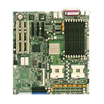 MBD-X6DHE-G2-B SuperMicro X6DHE-G2 Dual Socket FC-mPGA4 Intel E7520 Chipset Dual Intel Xeon Processors Support DDR2 8x DIMM 2x SATA Extended-ATX Server Motherboard (Refurbished)