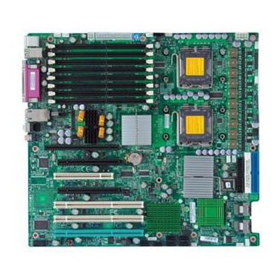 MBD-X7DA3-O SuperMicro X7DA3 Dual Socket LGA 771 Intel 5000X Chipset Quad & Dual 64-Bit Intel Xeon Processors Support DDR2 8x DIMM 6x SATA 3.0Gb/s Extended-ATX Server Motherboard (Refurbished)