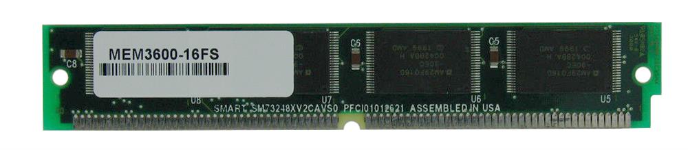 MEM3600-16FS Cisco 16MB 80-Pin 5V Flash SIMM Memory Upgrade for 3600 Series