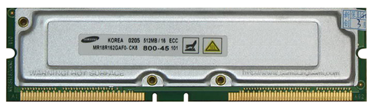 M4L-18R162D-512 M4L Certified 512MB 800MHz ECC 45ns 184-Pin Rambus Module