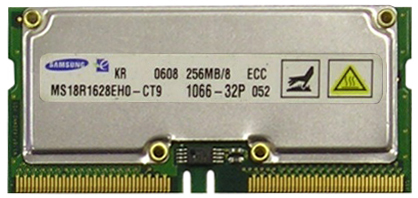 Barrette Mémoire Toshiba 256MB PC800 RDRAM – THMR2N8Z-8 – Occasion Testée