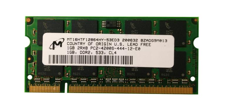 3D-11D220N64S140-1G 1GB Module DDR2 Sodimm 200 Pin PC4200 CL=4 Non-Parity DDR533 128Meg x 64 for Toshiba Satellite L30-134 PA3411U-2M1G
