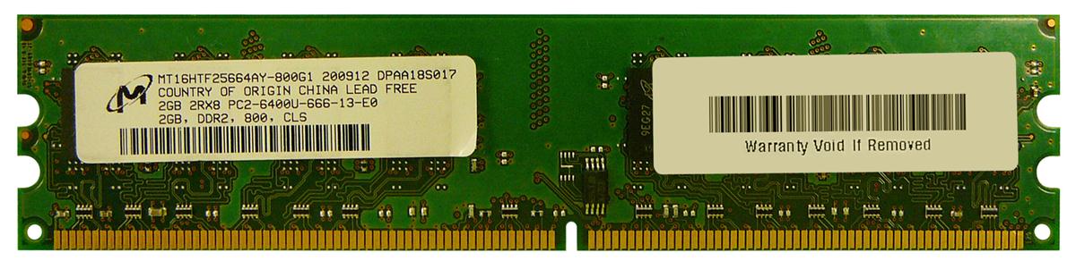 MT16HTF25664AY-800G1 Micron 2GB DDR2 PC6400 Memory