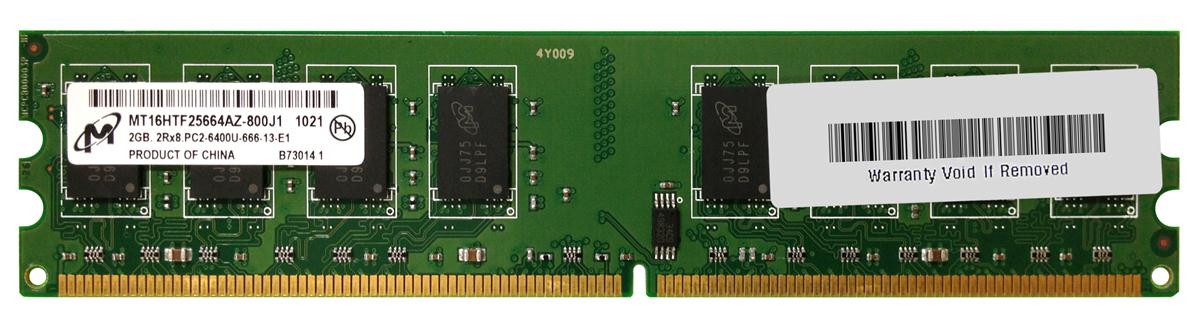 Mt16htfaz 800j1 Micron 2gb Ddr2 Pc6400 Memory