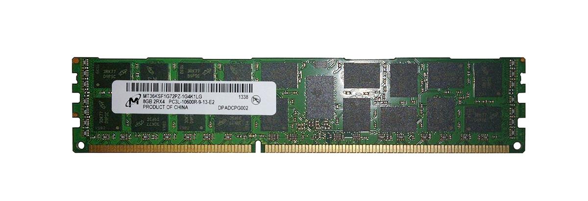 MT36KSF1G72PZ-1G4K1 Micron 8GB PC3-10600 DDR3-1333MHz ECC Registered CL9 240-Pin DIMM 1.35V Low Voltage Dual Rank Memory Module