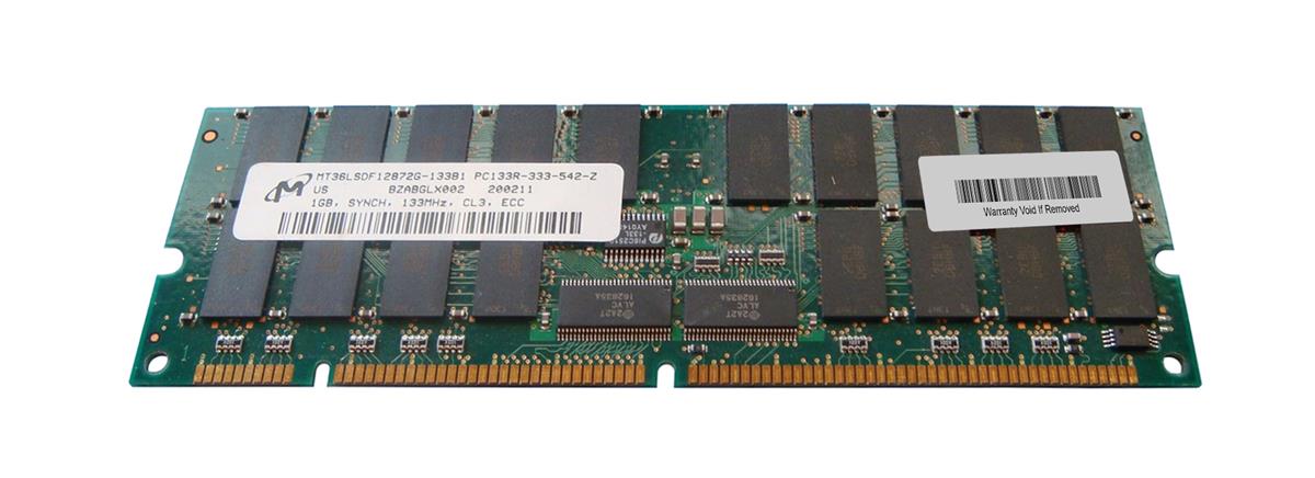 MT36LSDF12872G-133B1 Micron 1GB PC133 133MHz ECC Registered CL3 168-Pin DIMM Memory Module