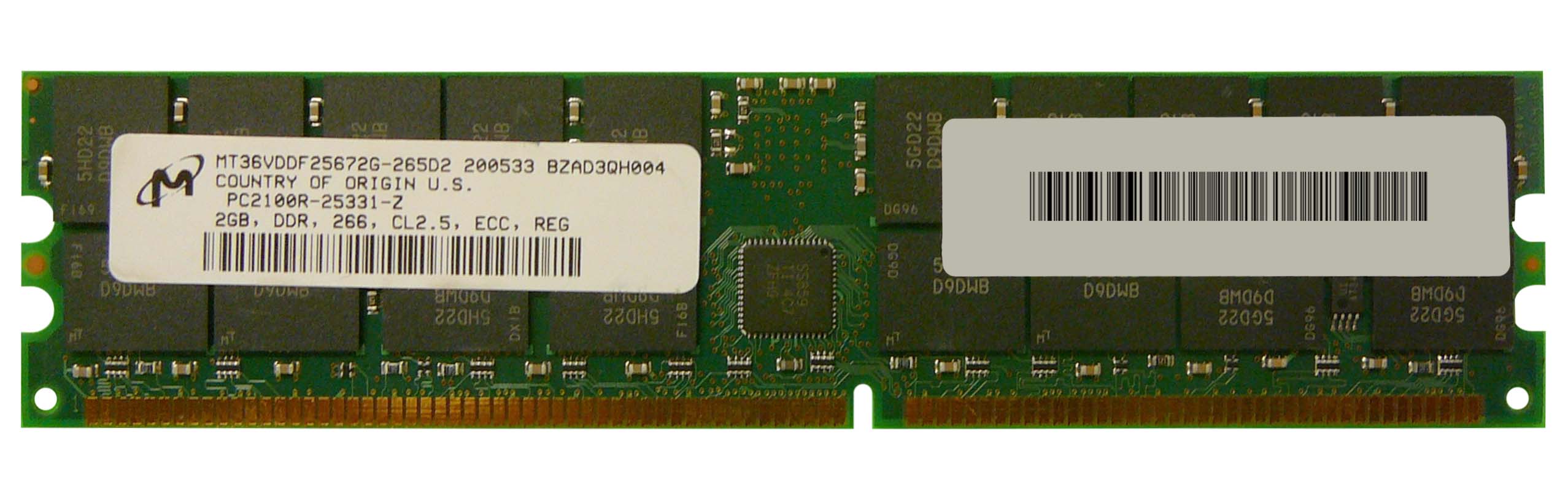3DHP300682-24G 3D Memory 24GB Kit (12 x 2GB) PC2100 DDR-266MHz ECC Registered CL2.5 184-Pin DIMM Memory for HP ProLiant DL380/ML370 G3 Server P/N (compatible with 300682-24G, KVR266X72RC25/4G, 10994, 12R6774, 12R7631)