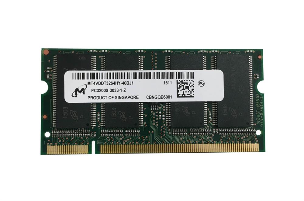 3D-400X64SC3A-256 256MB PC3200 DDR-400MHz non-ECC Unbuffered CL3 200-Pin SoDimm Memory Module 3D P/N