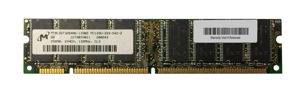 MT8LSDT3264AG-133B2 Micron 256MB PC133 133MHz non-ECC Unbuffered CL3 168-Pin DIMM Single Rank Memory Module