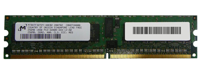 MT9HTF3272Y-40EB2 Micron 256MB PC2-3200 DDR2-400MHz ECC Registered CL3 240-Pin DIMM Single Rank Memory Module