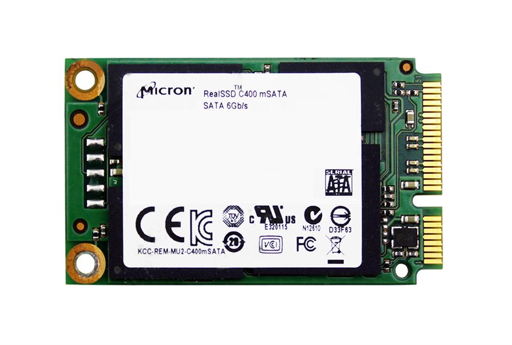 MTFDDAT128MAM1KAABES Micron RealSSD C400 128GB MLC SATA 6Gbps mSATA Internal Solid State Drive (SSD)