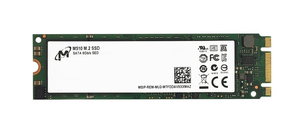 MTFDDAV128MAZ-1AE1ZABHA Micron M510 128GB MLC SATA 6Gbps M.2 2280 Internal Solid State Drive (SSD)
