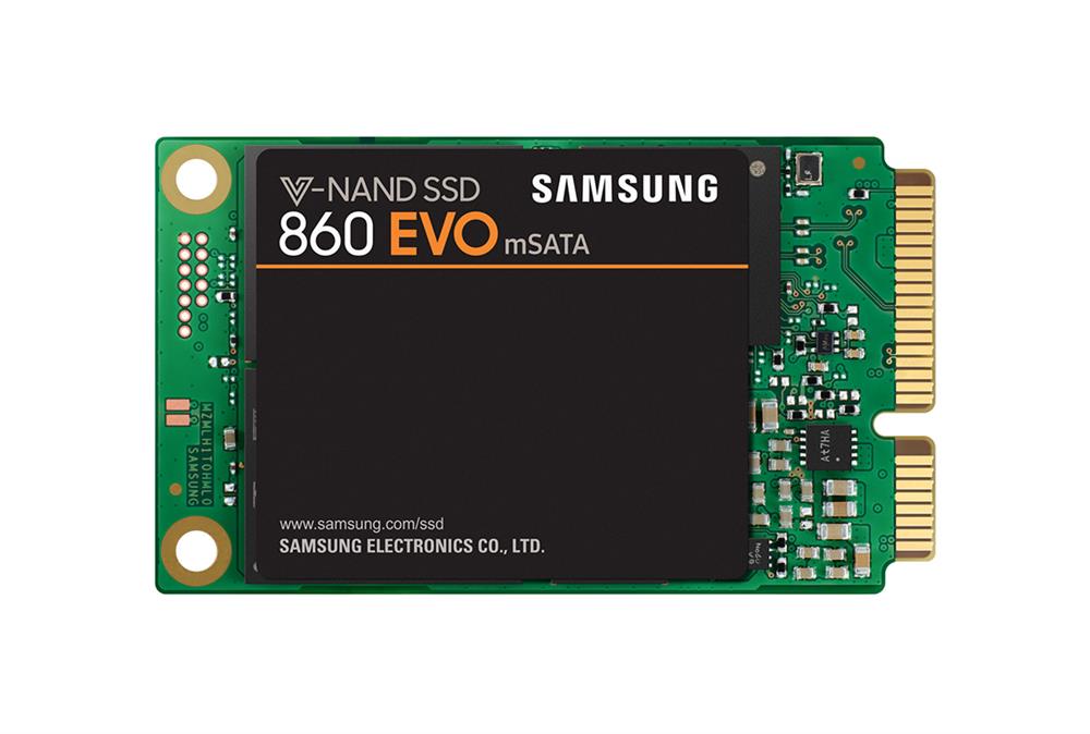 MZ-M6E500B/EC Samsung 860 EVO Series 500GB MLC SATA 6Gbps (AES-256 / TCG Opal 2.0) mSATA Internal Solid State Drive (SSD)