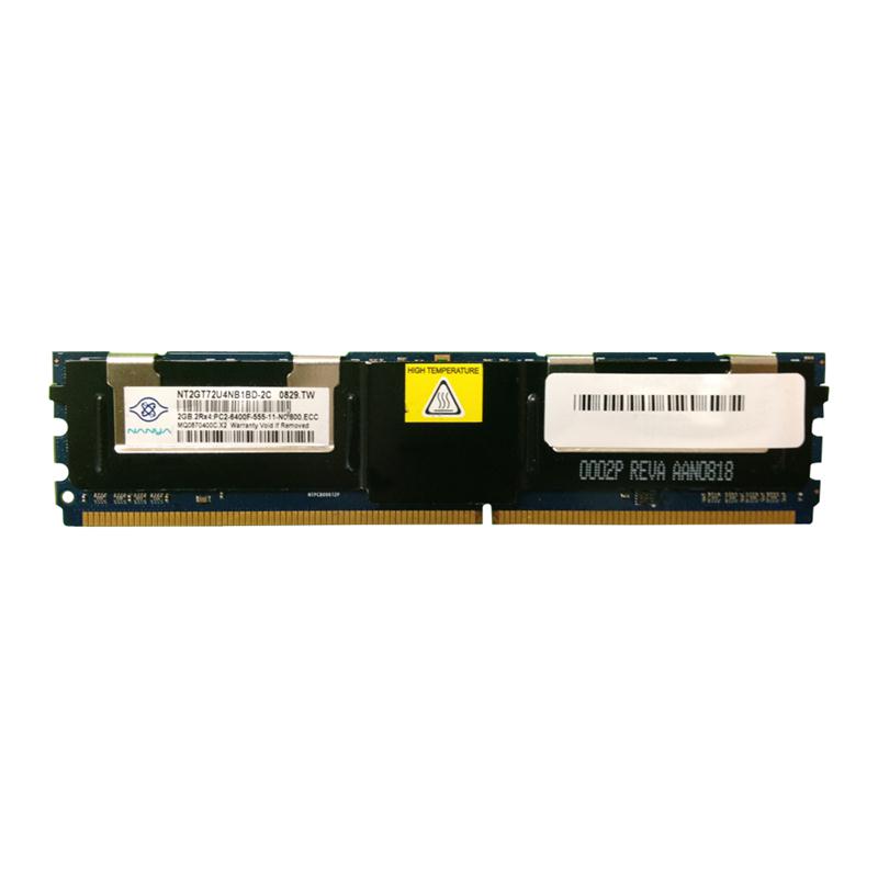 NT2GT72U4NB1BD-2C Nanya 2GB PC2-6400 DDR2-800MHz ECC Fully Buffered CL5 240-Pin DIMM Dual Rank Memory Module
