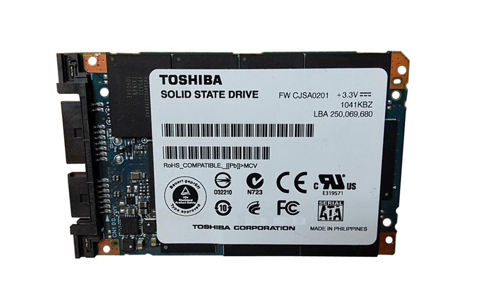 P000501540 Toshiba 128GB MLC SATA uSATA 1.8-inch Internal Solid State Drive (SSD)